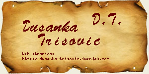Dušanka Trišović vizit kartica